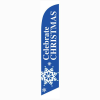Celebrate Christmas Feather Flag