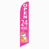 Dunkin Donuts Open 24 Hours Banner Flag