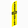 Faxes And Copies Feather Flag