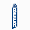 Ice Cold Beer Feather Flag