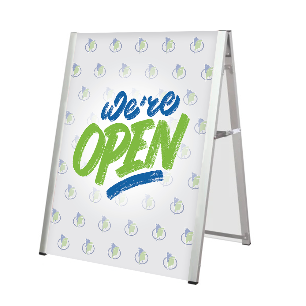 A-Frame Custom Sign-Aluminum - All Flags and Displays