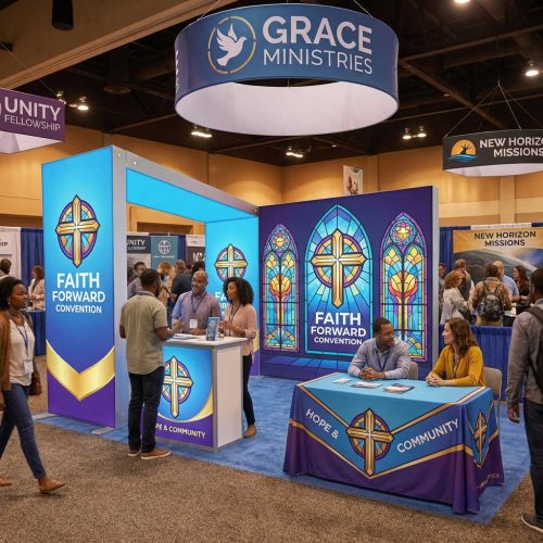 10ft sego backlit display trade show faith6